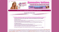 Desktop Screenshot of annuaire-intime.com