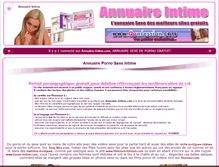 Tablet Screenshot of annuaire-intime.com